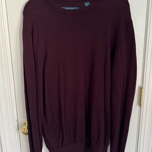 Perry Ellis Men's Burgundy Sweater
